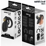 ADDICTED TOYS LOCKED - OBSIDIAN HOLD PENIS CAGE SIZE M
